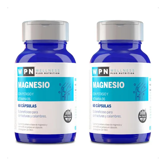 Wpn Magnesio Con Potasio & Vit B6 60 Capsulas Pack 2 Meses