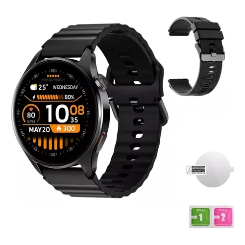 Smartwatch Relógio Garmin Forerunner 165 43mm Preto Mesh Cinza