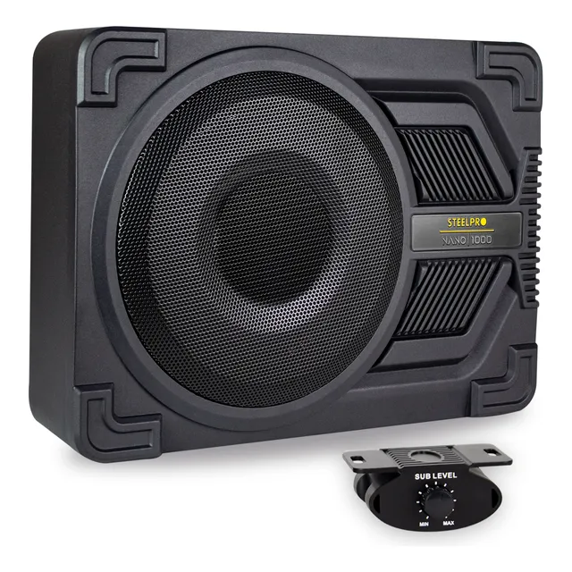 Subwoofer 10puLG Amplificado Puerto Aire Nano 1000w Steelpro