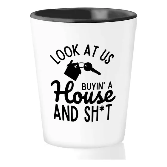 Vaso Inauguracion Casa 1.5 Onza Compra Una B Regalo Para
