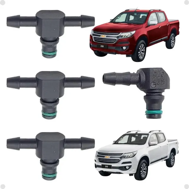 4 Conexão Tubo Retorno Bicos S10 Blazer 2.8 Engate Conector