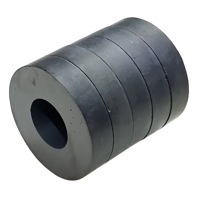 5 Imanes De Ferrita De 55mm X 24mm X 12mm Dona Anillo