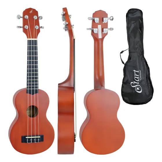 Ukulele Soprano Giannini Start UKS21 capa bag acustico cor marrom