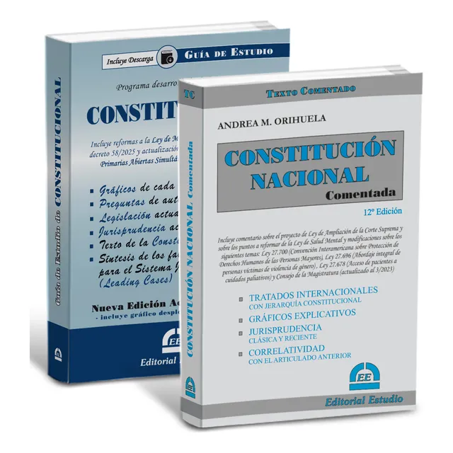 Promo 15 Guia De Constitucional + Const. Nac. Comentada