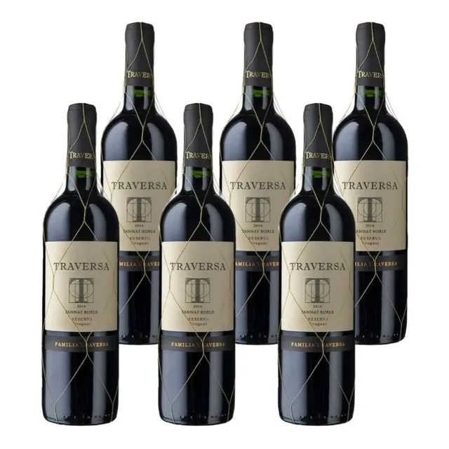 Vino Traversa Tannat Roble Botella 750 Ml Caja X 6