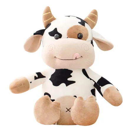 Peluche Vaca Vaquita Soft  Cute Kawaii Para Niños Foto Real
