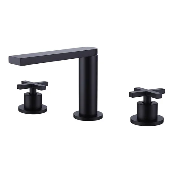 Onemtb Grifo Industrial Para Lavabo Baño Negro Mate Laton 3
