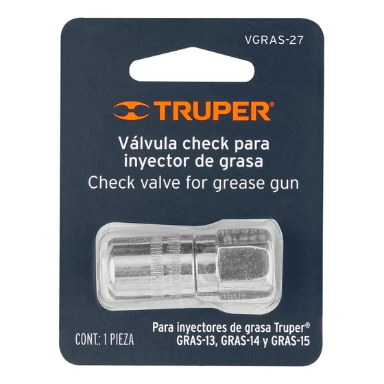  Válvula Check Para Inyector De Grasa Vgras-27 Truper