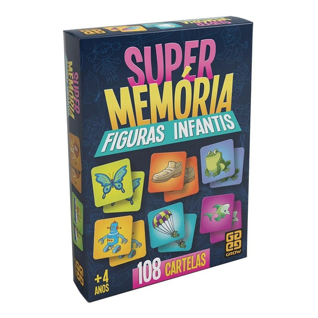Jogo De Super Memória Figuras Infantis Grow Jogo De Super Memória Figuras Infantis Grow