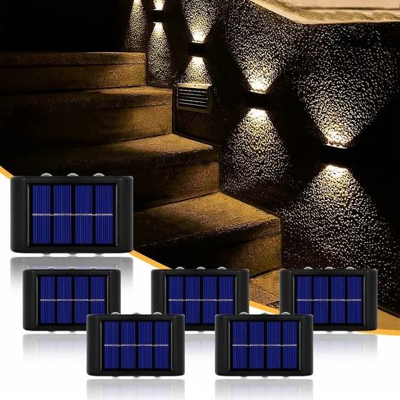 Luz Solar Para Cerca Exterior Lampara Energia Casa Patio