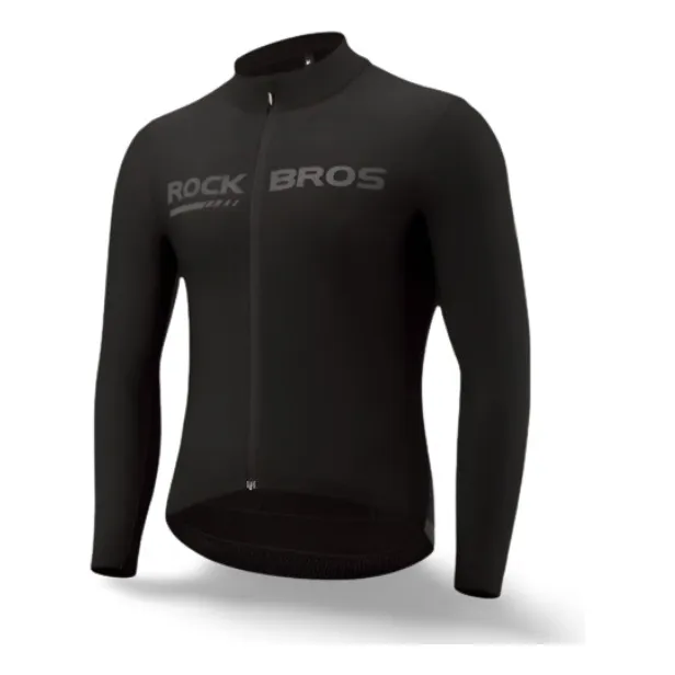 Maillot Jersey Rockbros Manga Larga De Ciclismo Con Bolsillo