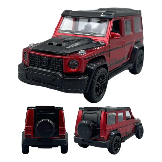 Miniatura Mercedes Brabus G800 Escala 1:36 Coleção Fricão Cor Vermelho