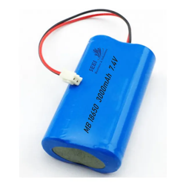 Batería Mb-18650 7.4v 3000mah X2u Con Cable 2hilos Multiuso