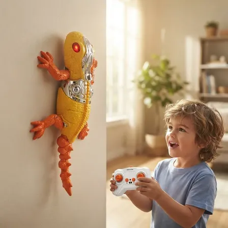 Lagarto Escalador Parede Controle Remoto Tecnológico Laranja Amarelo E Laranka Lagarto Rastejador De Parede
