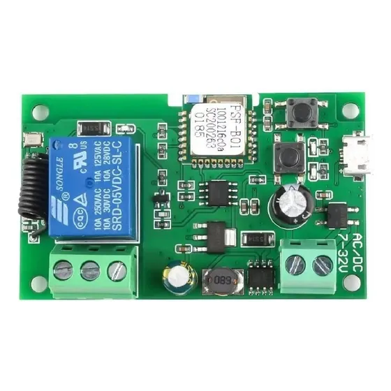 Sonoff Wifi Módulo Relé Dc5v-12v-32v Função Pulso E Travado 