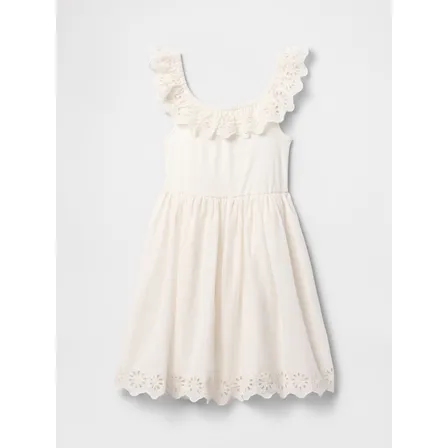 Vestido Niña Gap Eyelet Blanco
