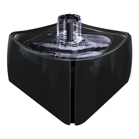 Fonte Bebedouro Gato Cães Pet 1,8L 127/220V com Filtro; Cor Preto