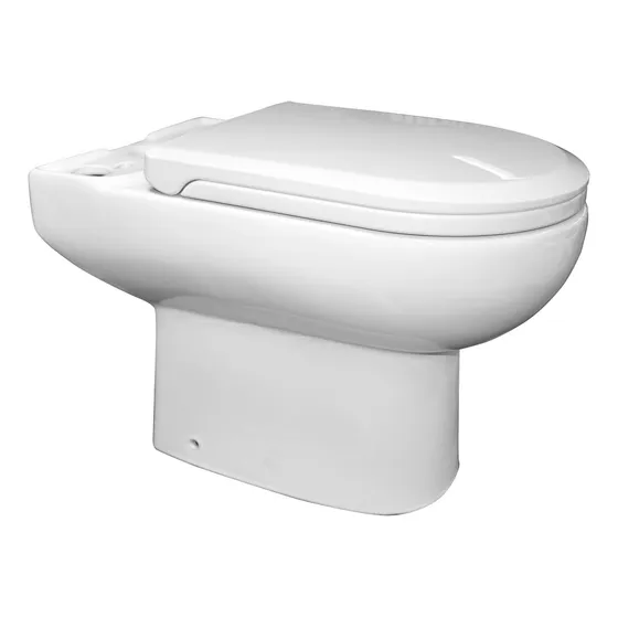 Taza Wc Vertical Con Tapa Y Fijaciones Atos Color Blanco