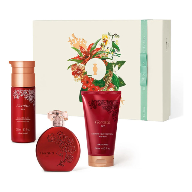 O Boticário Floratta Red Kit Presente (3 Itens) O Boticário Floratta Red Kit Presente (3 Itens)