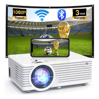 Proyector Con Wifi Y Bluetooth, Proyector De Películas Con Proyector Con Wifi Y Bluetooth, Proyector De Películas Con