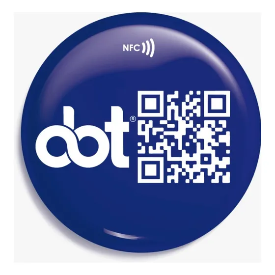 Tarjeta Y Botón Digital De Presentación Con Qr Y Nfc Dot8