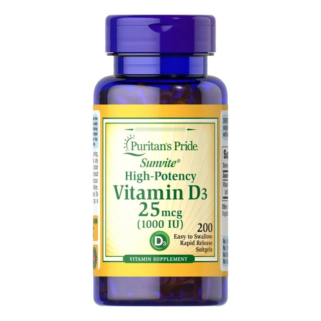 Vitamina D3 Americana 1000iu X 200 Pastillas Pura 