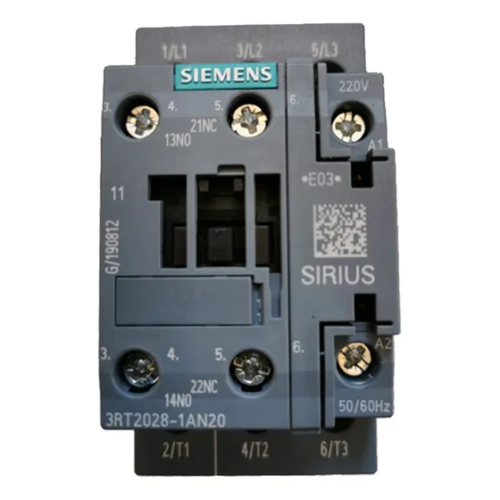 Contactor 38amp Bob220vac S0 C-1na+1nc Siemens 3rt2028-1an20