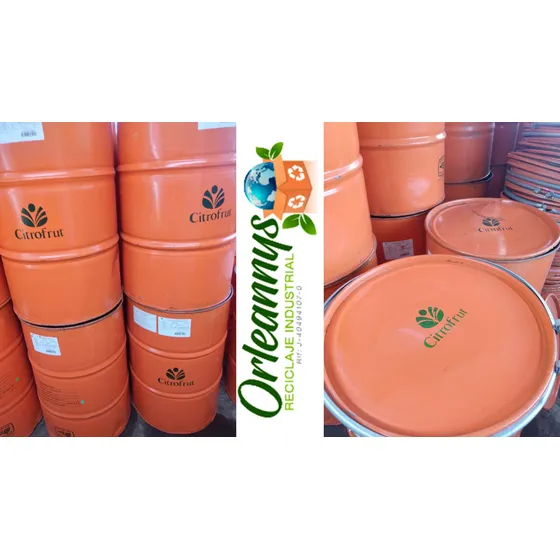 Tambores Metálicos Usados Con Jugos De Frutas Citricas