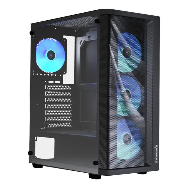 Gabinete Gamer Raidmax Meshian X922 4x Fan Argb Color Negro