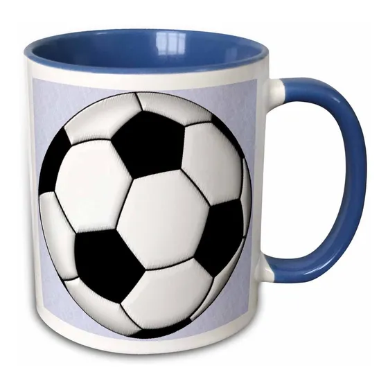 Edmond Hogge Jr Sports  Balon Futbol Champ Taza Azul Blanco