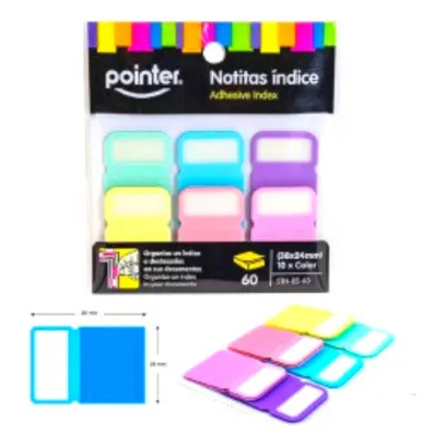 Marcadores De Pagina Notitas Para Indice 60pz Pointer