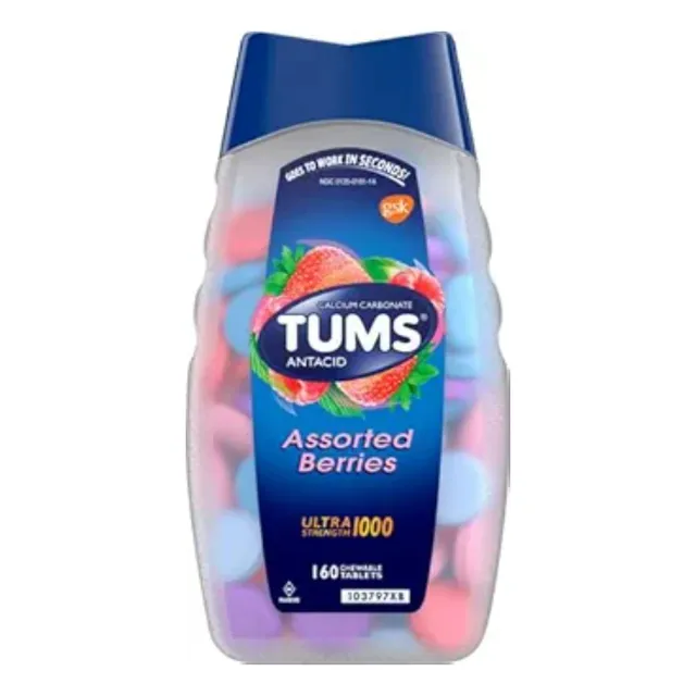 Tums Antiácido Americano 160 Pastillas 1000 Strength