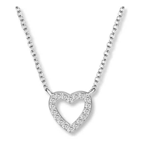 Collar De Corazón Para Mujer En Plata De Ley 925 Regalo Pa