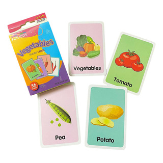 36 Tarjetas De Aprendizaje Para Niños, Juguetes Verduras 36 Tarjetas De Aprendizaje Para Niños, Juguetes Verduras