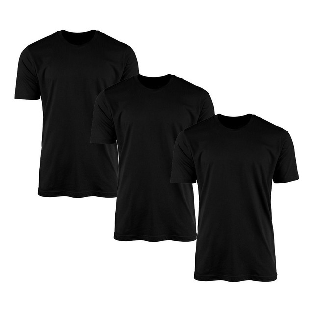 Kit 3 Camisetas Masculina Lisa Básica 100% Algodão Kit 3 Camisetas Masculina Lisa Básica 100% Algodão