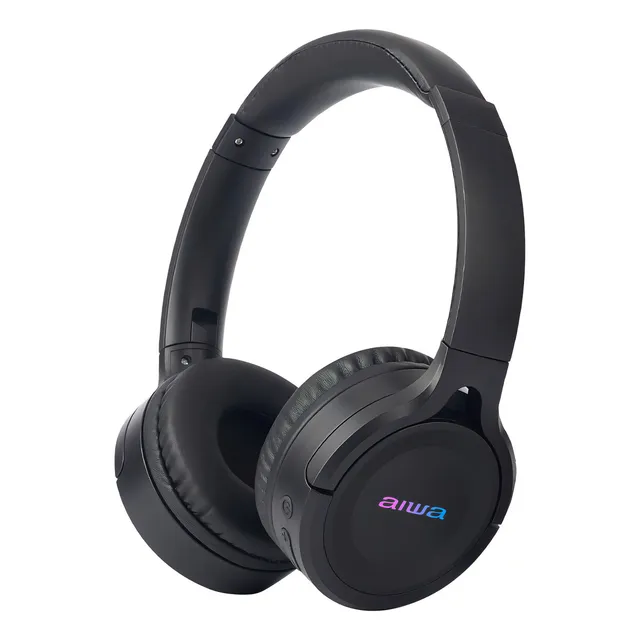 Auriculares Aiwa On-ear Inalámbricos Bluetooth Awk17 Negro