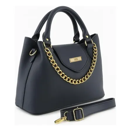 Bolsa Feminina Ajustável Super Cor Preto Desenho Do Tecido Liso