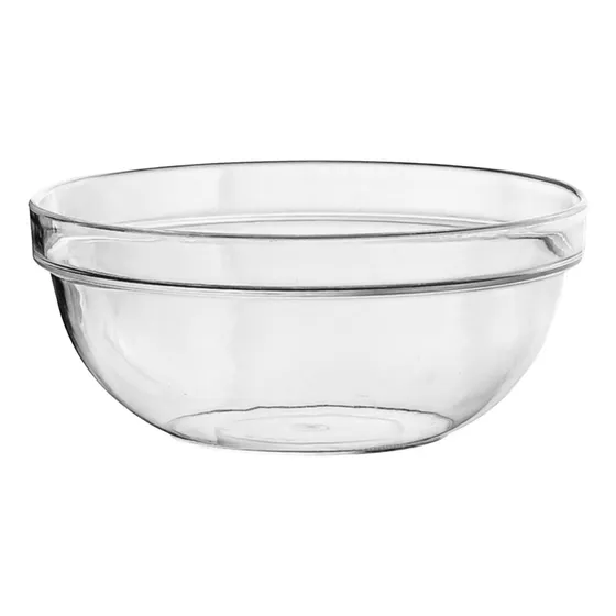 X 10, Compotera Irrompible, Bowl Pocillo Policarbonato 10 Cm Color Transparente