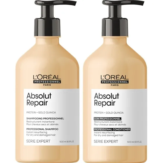 Shampoo Reparador 500ml + Conditioner Loreal Absolut Repair