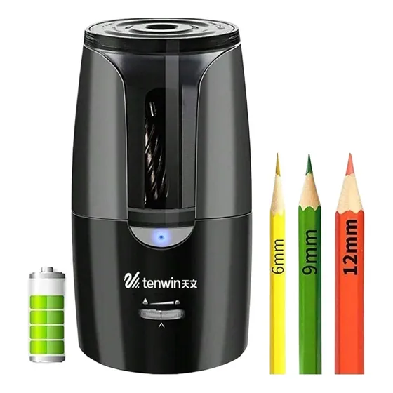 Apontador De Lápis Elétrico Usb Automático Crianças Artistas