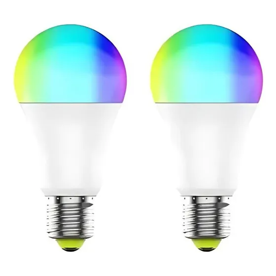 Lampara Led X2 Unidades Control Remoto 9w Rgb 7 Colores  Mli