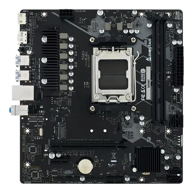 PLACA BASE BIOSTAR B650MT AMD MATX DDR5, AM5, COLOR NEGRO