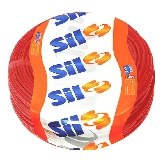 Fio Cabo Flexível Sil Flexsil 750v 100m 6mm Cor da cobertura Vermelho
