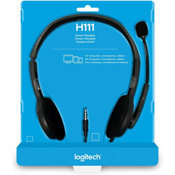 Auriculares Estereo Con Microfono Logitech H111 Un Jack ®