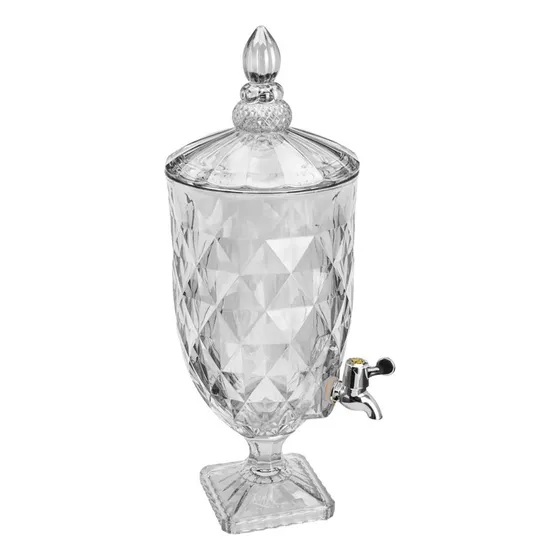 Suqueira De Vidro 5l Diamond Transparente 6775 Lyor