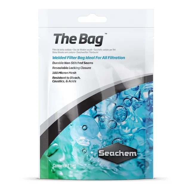 Bolsa Nylon Seachem Para Carbon Resinas En Acuarios 25x13cms