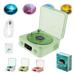 Waves Vinyl Bluetooth Speaker Compatible, Retro-style Waves Vinyl Bluetooth Speaker Compatible, Retro-style