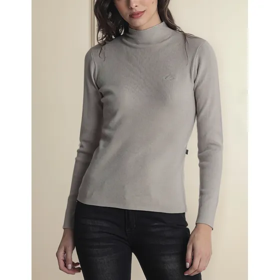 Ellus Sweater Mujer Beatle Basico Arena