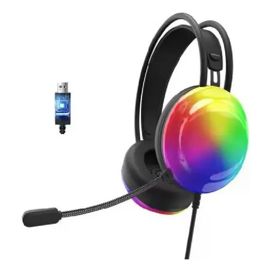 Audífono Lenovo G30-b Rgb Gamer Hifi Reducttor De Ruido
