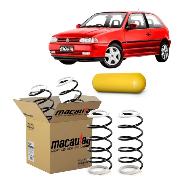 2 Molas Traseiras Reforçadas Gnv Gol G2 G3 G4 1995 Até 2009